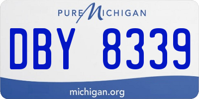 MI license plate DBY8339