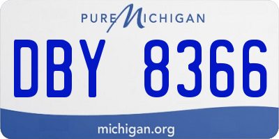 MI license plate DBY8366