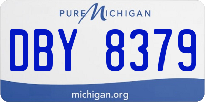 MI license plate DBY8379