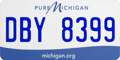 MI license plate DBY8399