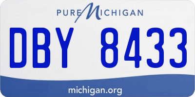 MI license plate DBY8433