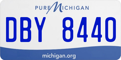 MI license plate DBY8440