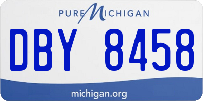 MI license plate DBY8458