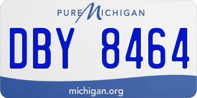 MI license plate DBY8464