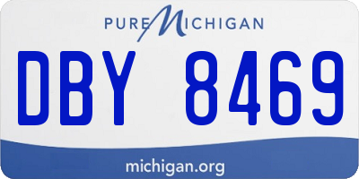 MI license plate DBY8469
