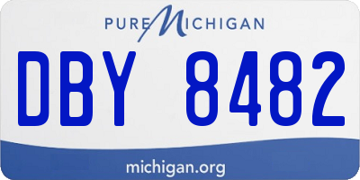 MI license plate DBY8482