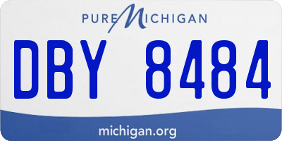 MI license plate DBY8484