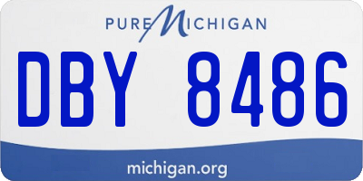 MI license plate DBY8486