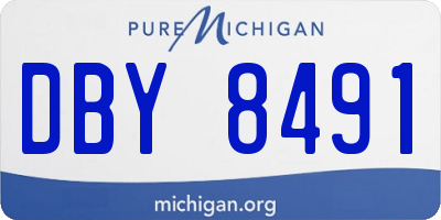 MI license plate DBY8491