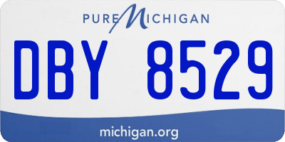 MI license plate DBY8529