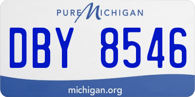 MI license plate DBY8546