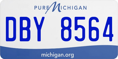 MI license plate DBY8564