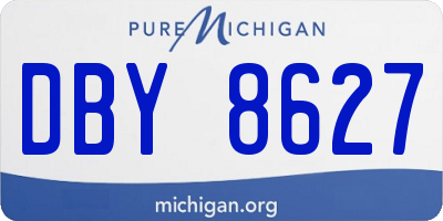 MI license plate DBY8627
