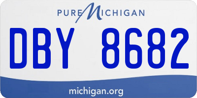 MI license plate DBY8682