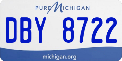 MI license plate DBY8722