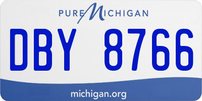 MI license plate DBY8766