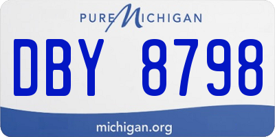 MI license plate DBY8798