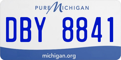 MI license plate DBY8841