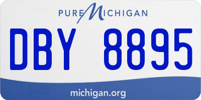 MI license plate DBY8895