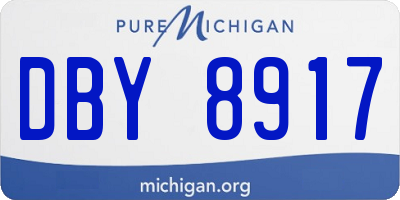 MI license plate DBY8917