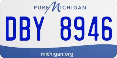 MI license plate DBY8946