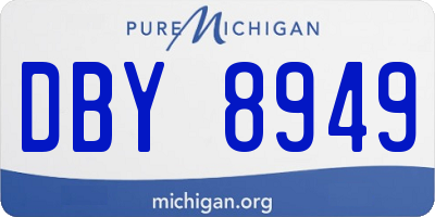 MI license plate DBY8949