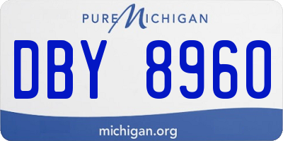 MI license plate DBY8960
