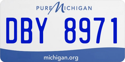 MI license plate DBY8971