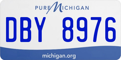 MI license plate DBY8976