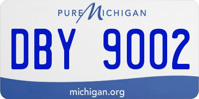 MI license plate DBY9002