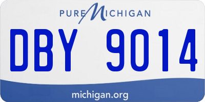 MI license plate DBY9014