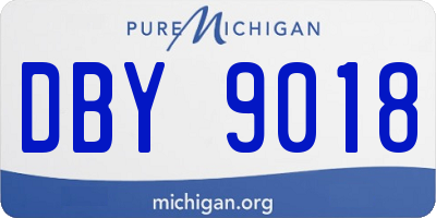 MI license plate DBY9018
