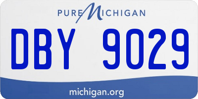MI license plate DBY9029