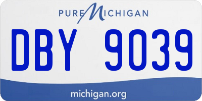 MI license plate DBY9039