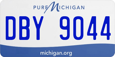 MI license plate DBY9044