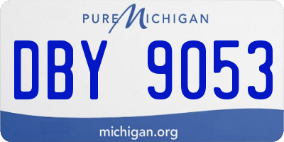 MI license plate DBY9053