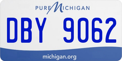 MI license plate DBY9062