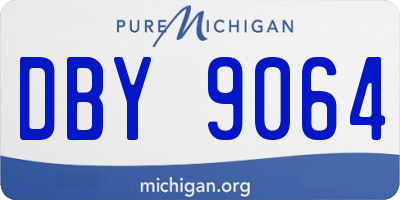 MI license plate DBY9064