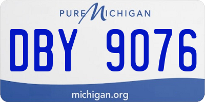 MI license plate DBY9076