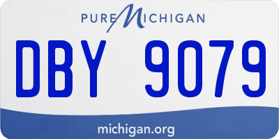 MI license plate DBY9079