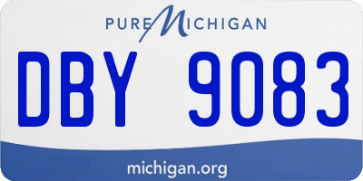 MI license plate DBY9083