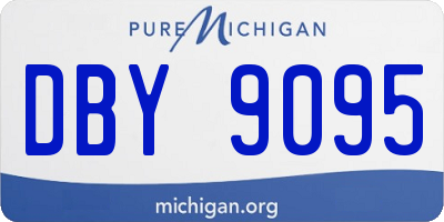 MI license plate DBY9095