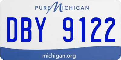 MI license plate DBY9122