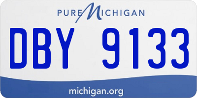 MI license plate DBY9133