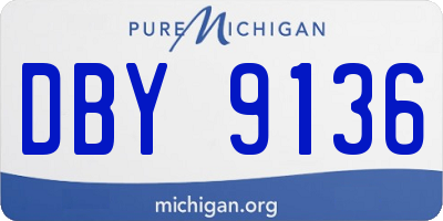 MI license plate DBY9136