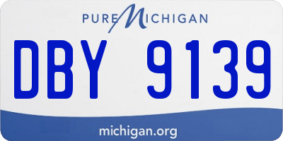 MI license plate DBY9139