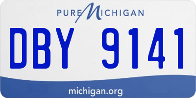 MI license plate DBY9141