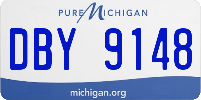 MI license plate DBY9148