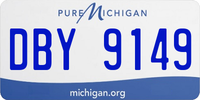 MI license plate DBY9149