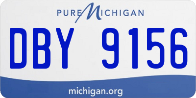 MI license plate DBY9156